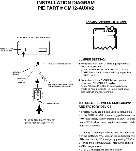 gm12-aux instructions