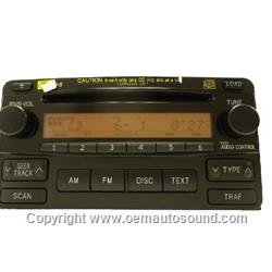Toyota Matrix Radio 6 Cd In Dash cd Changer 86120-02410