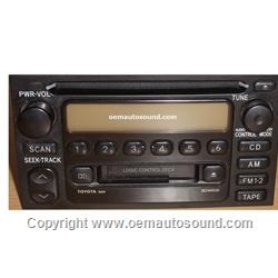Toyota 1987-2002 AM/FM Cassette CD Player 86120-0C020